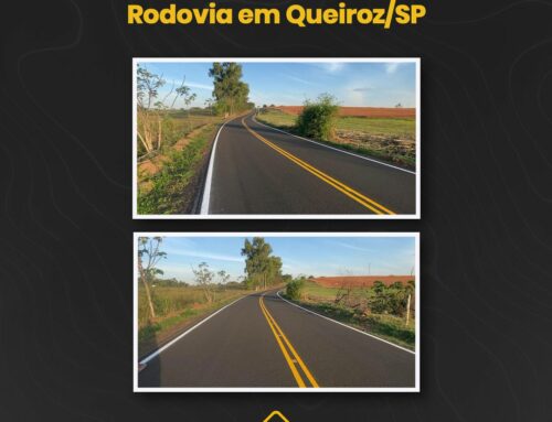 Obras: Micro Revestimento Asfáltico – Rodovia em Queiroz/SP